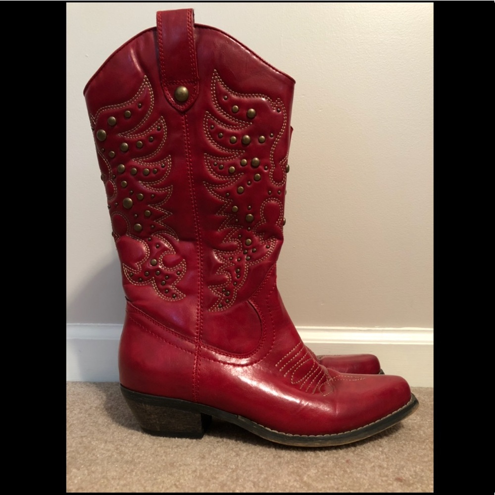 Red Cowboy Boots